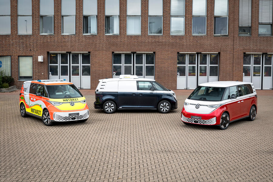 VW erzielte im vergangenen Jahr ein kräftiges Plus. Dank ID. Buzz haben sich die Stückzahlen der E-Transporter fast vervierfacht.