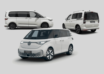 Sportliches Trio: Goal-Sondermodelle von VW Caddy, Multivan und ID. Buzz.