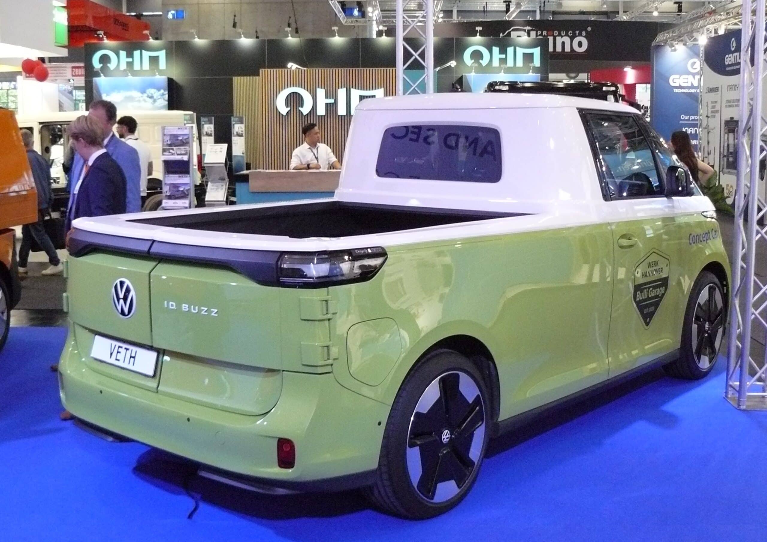 Aufschnitt des VW ID. Buzz Cargo: vom Kastenwagen zum Pick-up