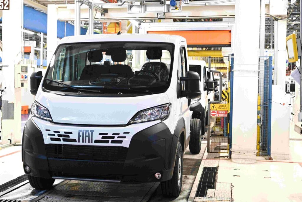 Serienfertigung gestartet: Fiat E-Ducato aus dem Stellantis-Werk in Atessa/Italien.