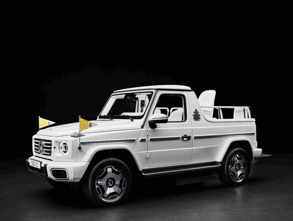 Neues Papamobil auf Basis Mercedes G 580.