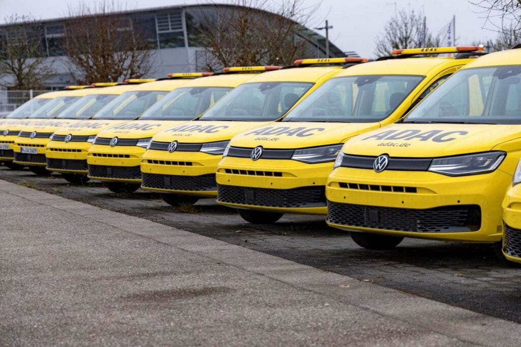 Gelbe Engel fahren Caddy: Die ersten 120 gelben Dienstwagen der Pannenhelfer sind bereits unterwegs.