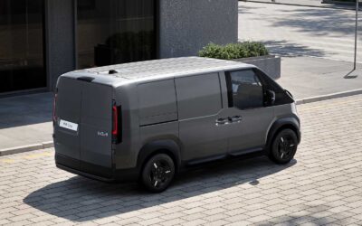 Der neue Kia PV5 Cargo zeigt Ecken und Kanten.