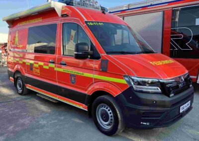 MAN TGE als Einsatzleitwagen von BOS Mobile Systeme.