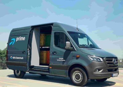Mercedes-Benz Vans: Zahlen rückläufig, Ergebnis beachtlich Großauftrag: 5000 Mercedes E-Transporter für Amazon.