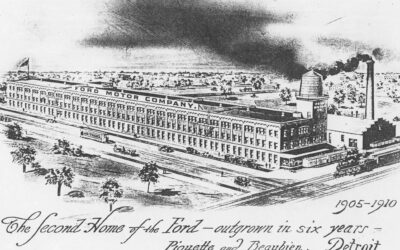 Da rauchte der Schornstein: Ford-Zentrale aus dem frühen 20. Jahrhundert.