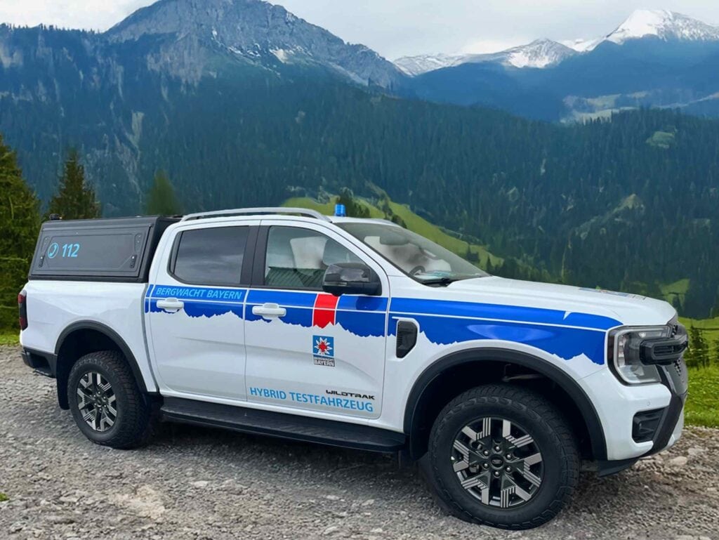 Der Berg ruft: Ranger PHEV für die Bergwacht.