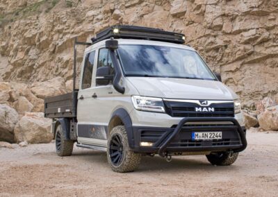 MAN TGE 4x4 im Offroad-Style: wilde Sorte.