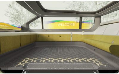 Kago-Bo: Klappsitze im Fond für die Fahrgäste.