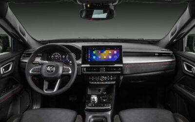 Gepflegtes und modernes Cockpit.