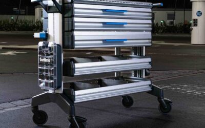 Herausnehmbare Komponenten sind mit einem Klick wieder befestigt.