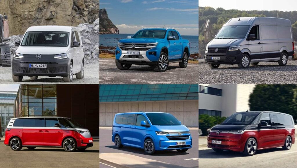 Plus und minus: Transporter von Volkswagen Nutzfahrzeuge im Jahr 2025.