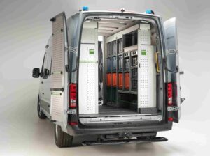 Bis auf den letzten Zentimeter ausgenutzt: TGE mit Bott-Einrichtung für die Polizei.