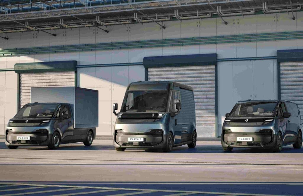 Hier als Flexis-Trio: die künftige Familie von Renault Trafic und Estafette E-Tech