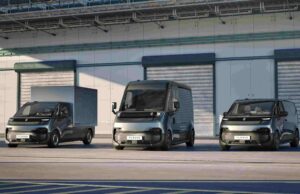 Hier als Flexis-Trio: die künftige Familie von Renault Trafic und Estafette E-Tech