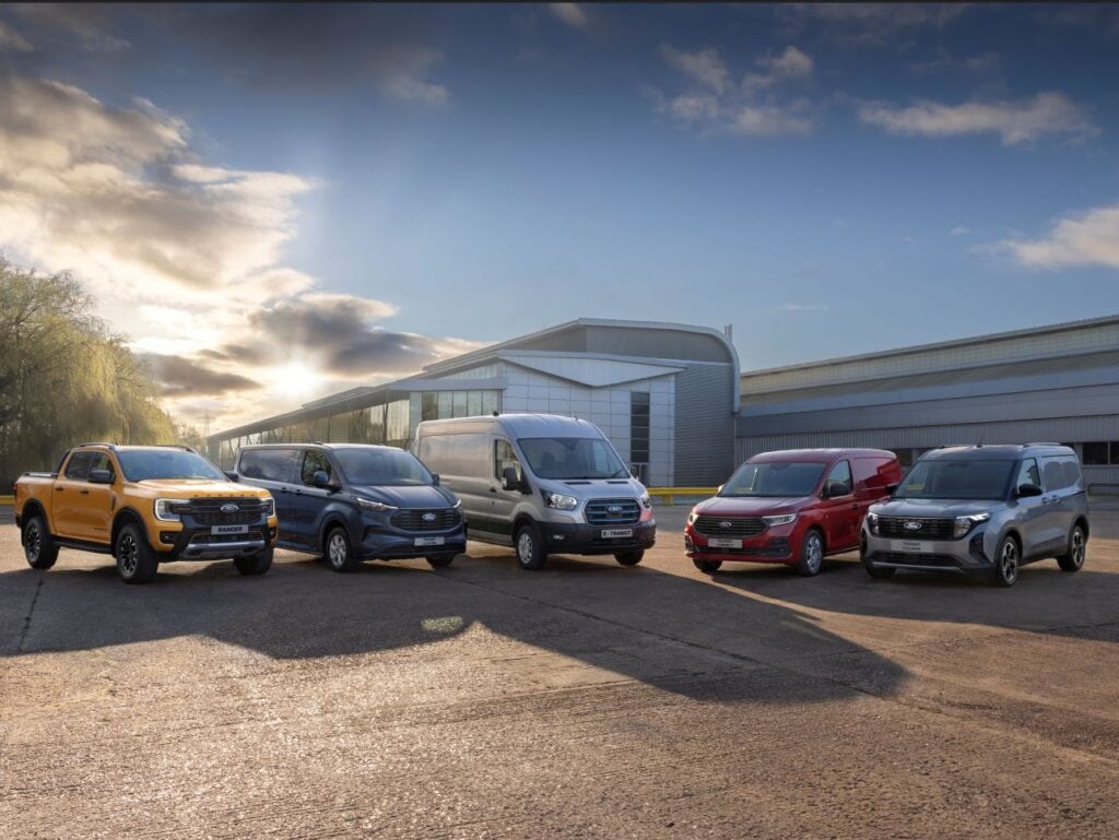 Beispiel Transporter-Flotte von Ford, europäische Marke Nummer eins.