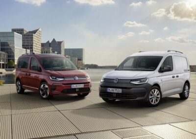 VW Caddy: frischer und optimistischer Blick in die zweite Halbzeit Außen und innen überarbeitet: Familie des VW Caddy.