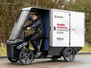E-Cargobike von Mubea: aufwendige Technk.