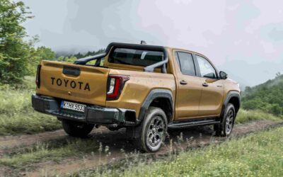 Alle Hilux: seitliche Trittstufen als Aufstiegshilfe.