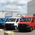Eingekleidet in die Trikolore: Renault Master mit Aufbauten von Gruau und JPM.