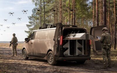 Genau hinschauen: Hier ist bereits der künftige Renault Trafic E-Tech im virtuellen Einsatz.