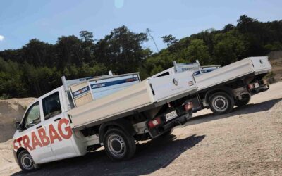 Die E-Doka von VW beherbergt bis zu sechs Leute vom Bau, trägt rund 700 Kilo und zieht zwei Tonnen.