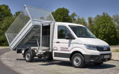 Unauffälliger arbeitsamer Kipper mit neuer Motorisierung.