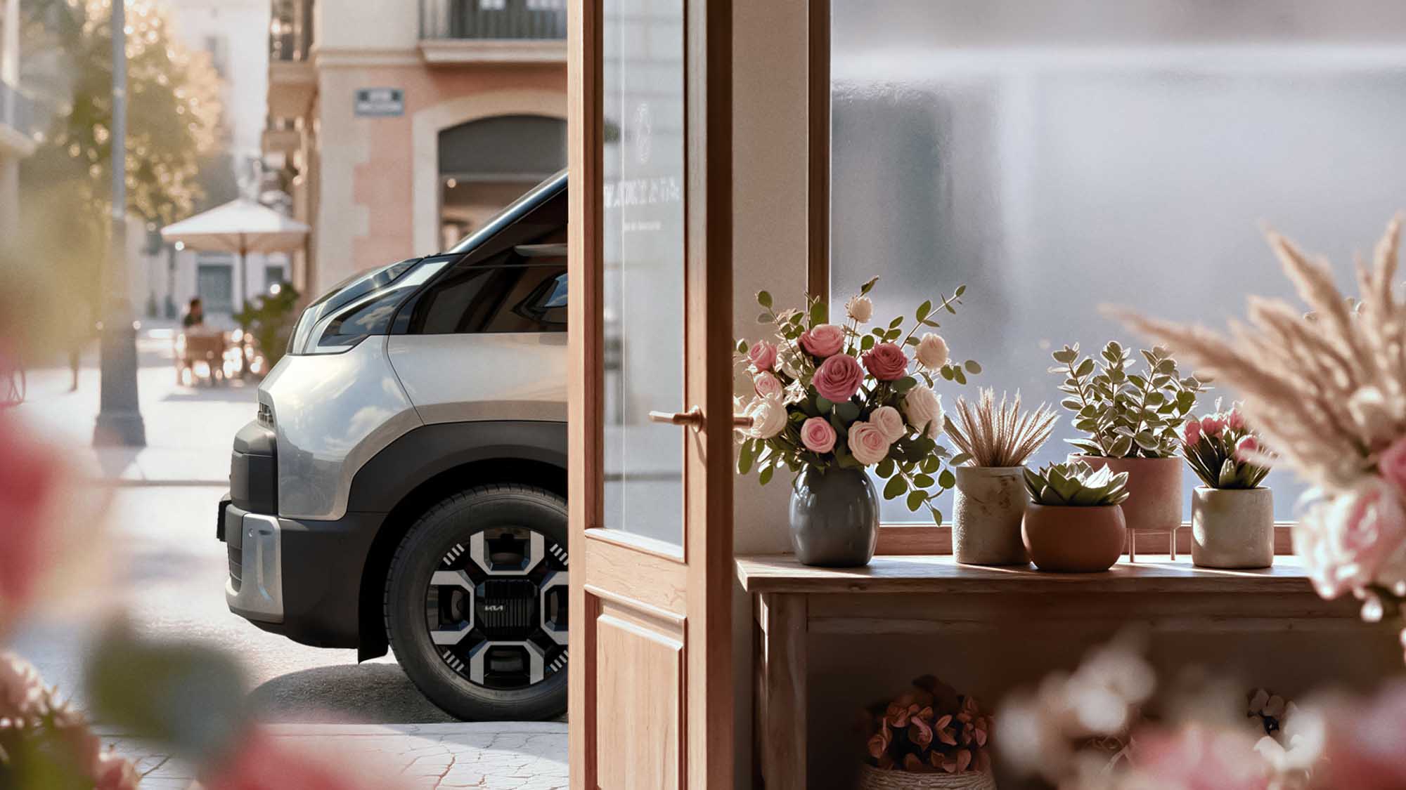 Der neue Kia PV7 Cargo reckt schon mal die Nase