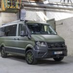 VW Crafter in Uniform für die Drohnenabwehr