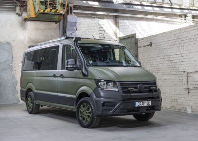 VW Crafter in Uniform: Transporter für die Drohnenabwehr VW Crafter in Uniform für die Drohnenabwehr