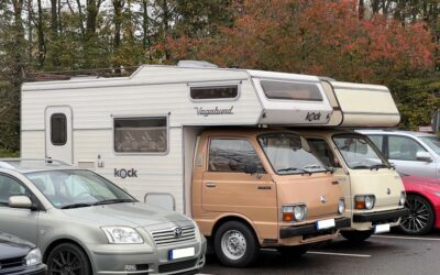 Wohnmobil-Klassiker auf Basis Toyota Hiace.