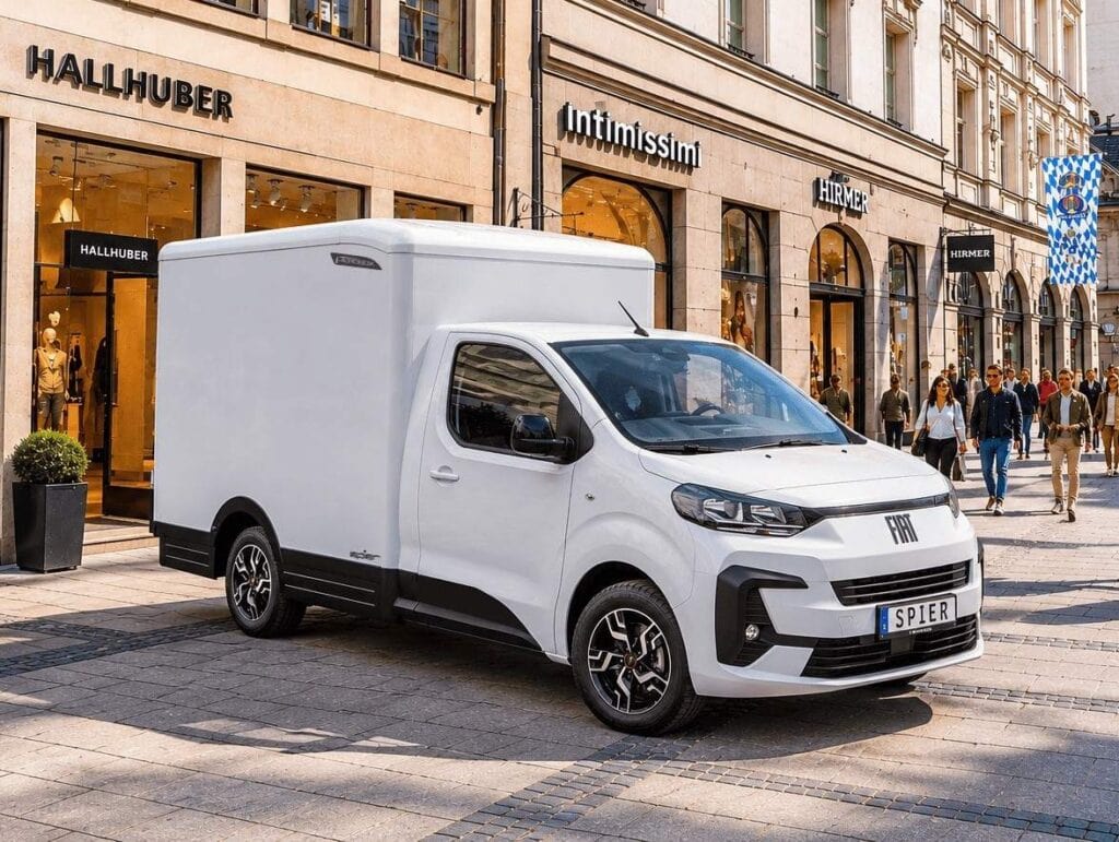 Spier Athlet plus auf Fiat eScudo: leichter Koffer großes Volumen.