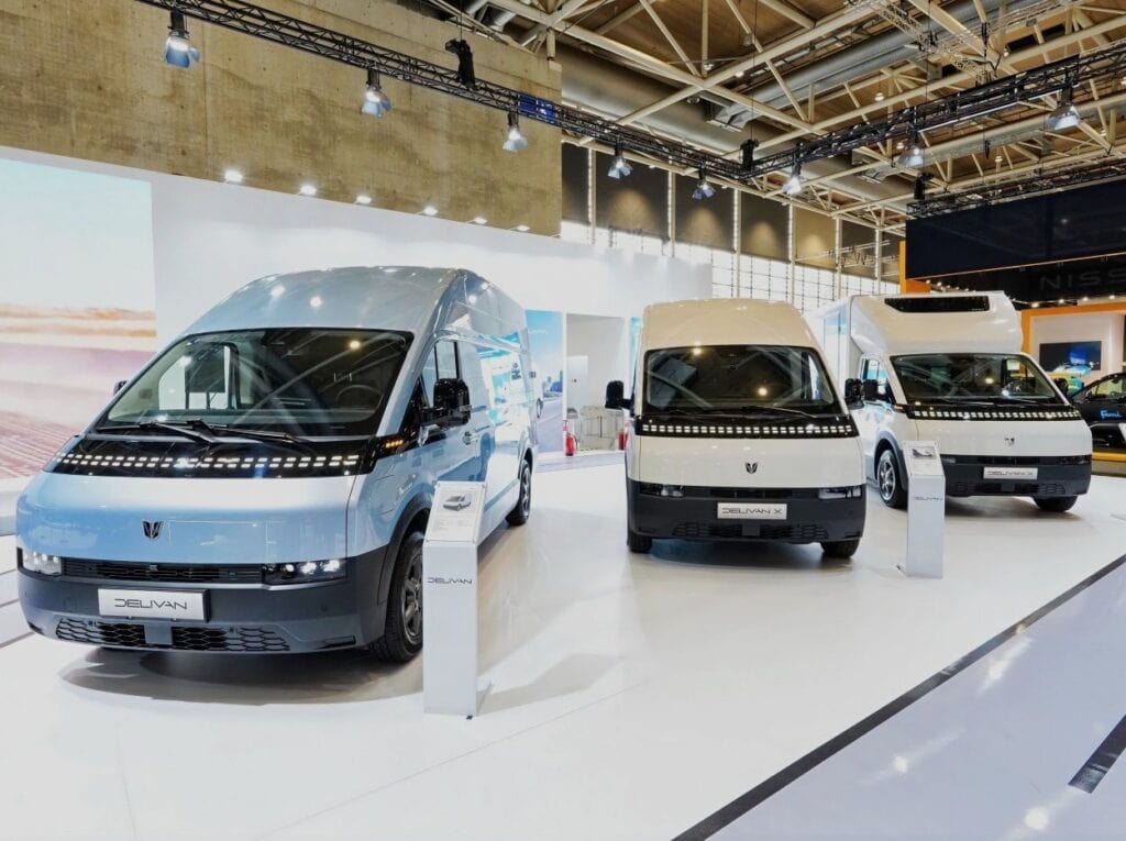Beeindruckender Auftritt: Delivan-Flotte auf der IAA.