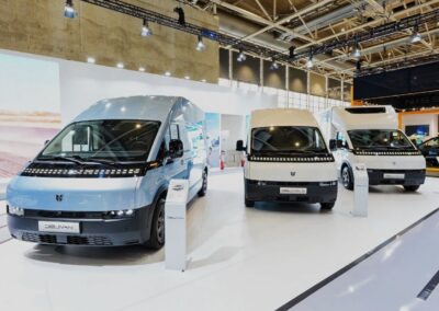Beeindruckender Auftritt: Delivan-Flotte auf der IAA.
