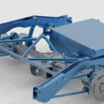 Hemscheidt Hydropneumatik: Heckmodul für Transporter-Fahrgestelle.