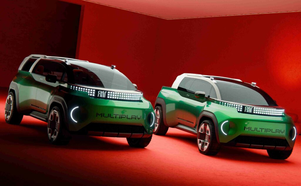 Ich bin zwei Autos: Fiat Multiplay, mal geschlossen und mal offen.