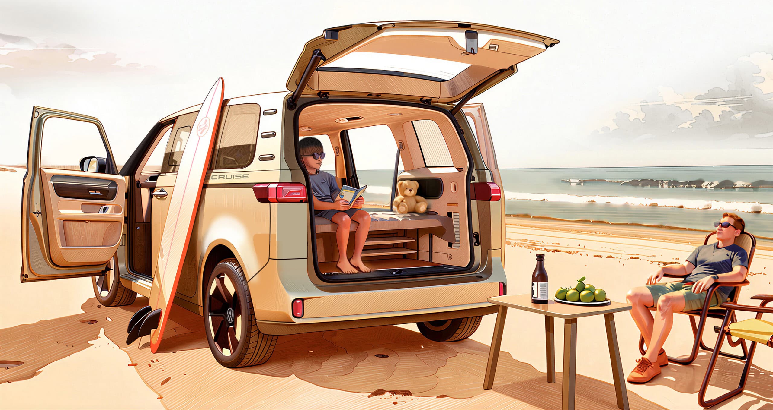 VW ID. California Cruise: E-Campervan in Sicht.