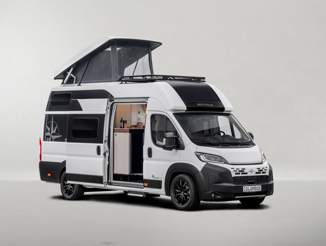 Columbus Liner: Campervan mit Dachterrasse.