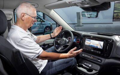 Instrumente und Monitor vom großen Bruder Sprinter, die Mittelkonsole ist nun weniger klotzig.