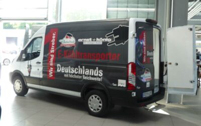 Kühlfahrzeug als Ersatz- oder Mietwagen.